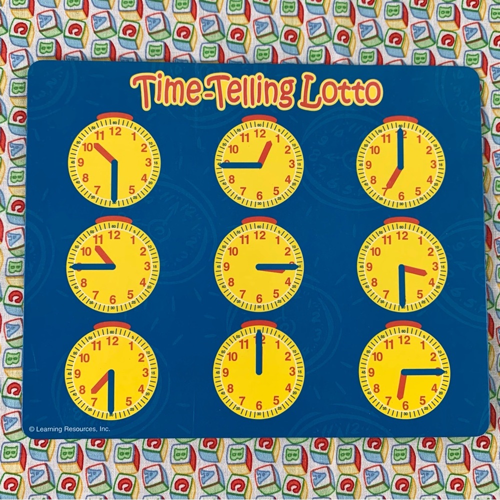 Time-Telling Lotto Learning Game. - Picture 5 of 9